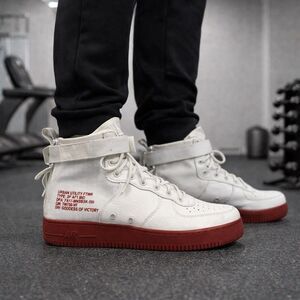 Nike SF AF1 Mid Urban Utility FTWR Goddess Of Victory Men’s 12 White Red Basket